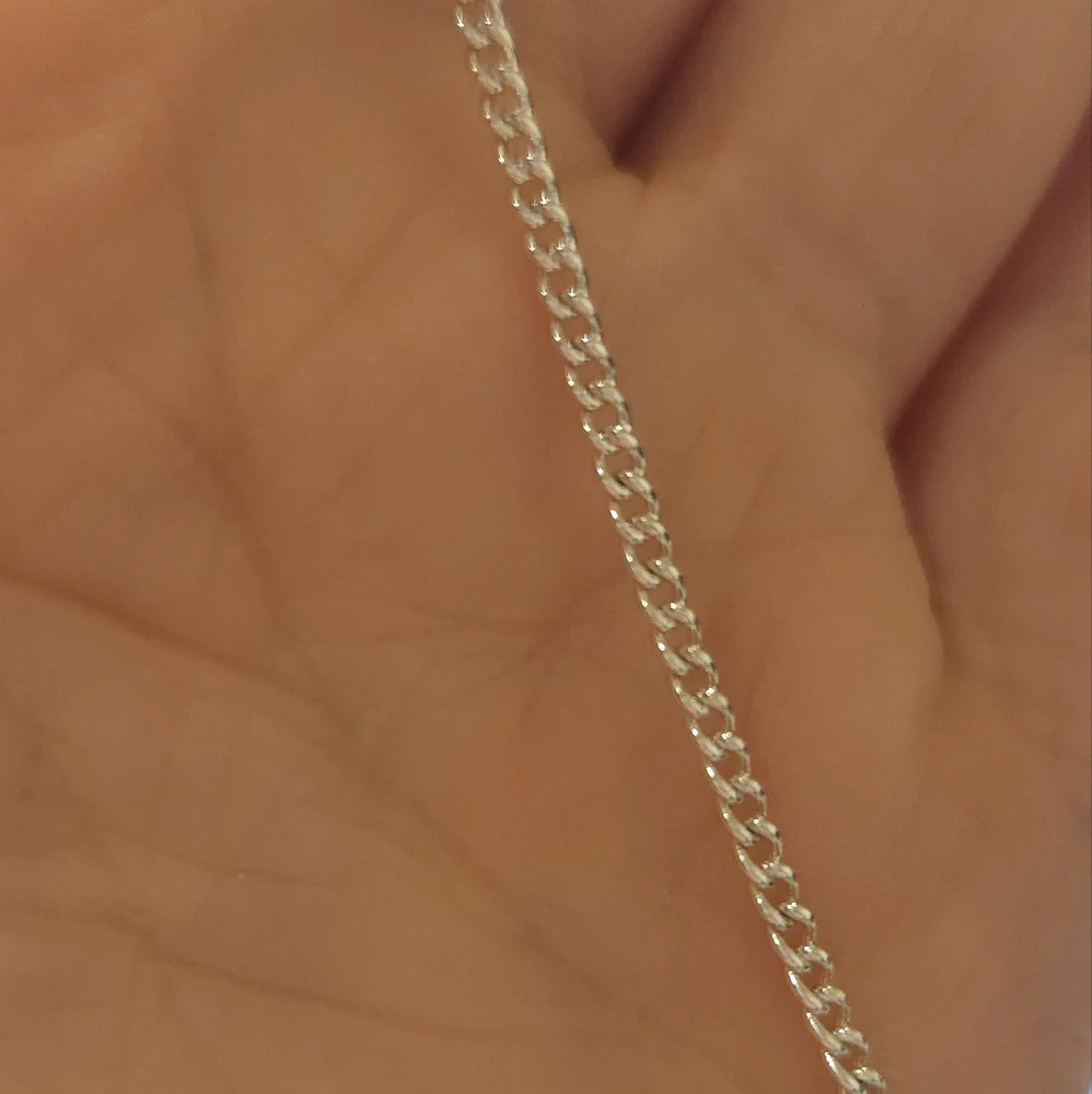 Dainty Silver Tone Chain Link Bracelet Adjustable 7